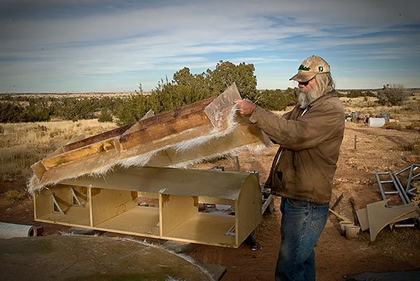 Vertical wind vane, mold, fiberglass, DIY