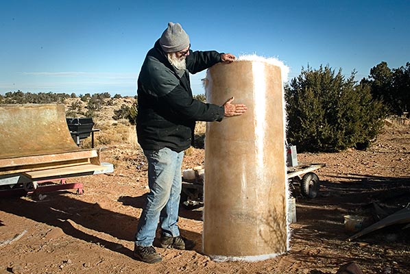 vertical wind vane curve, five feet tall