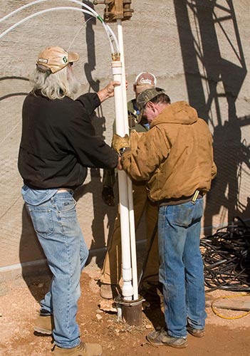 installing air powered water pump